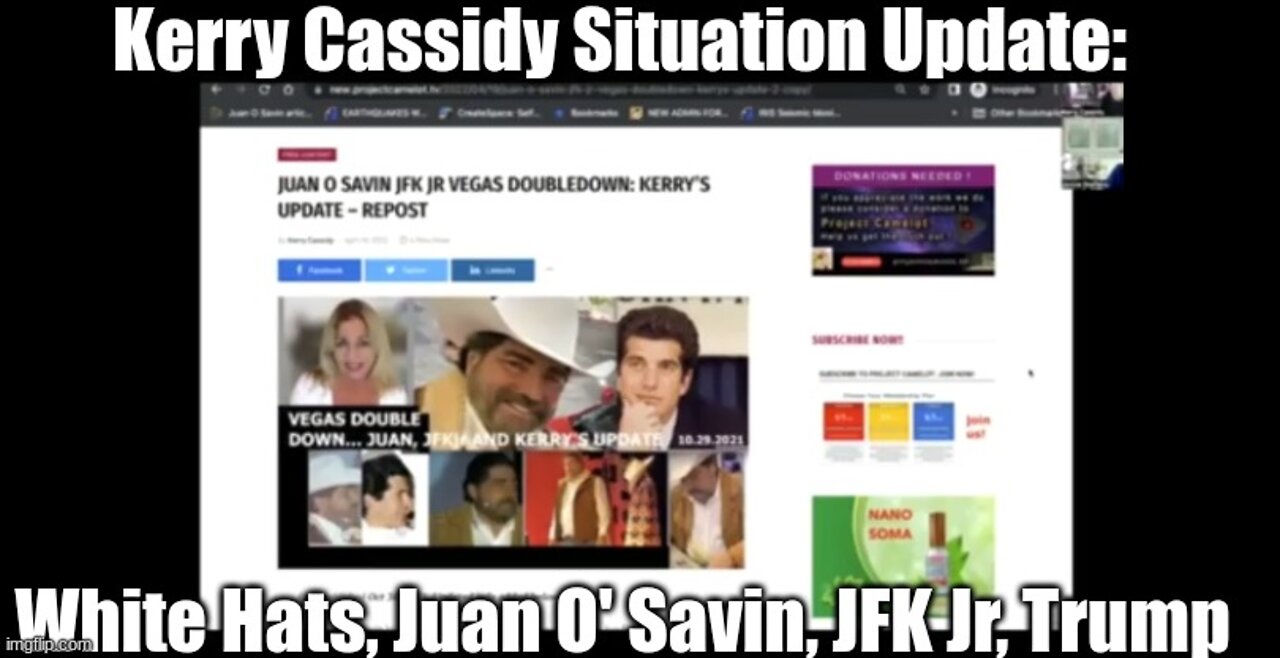 Kerry Cassidy Situation Update: White Hats, Juan O' Savin, JFK Jr, Trump!