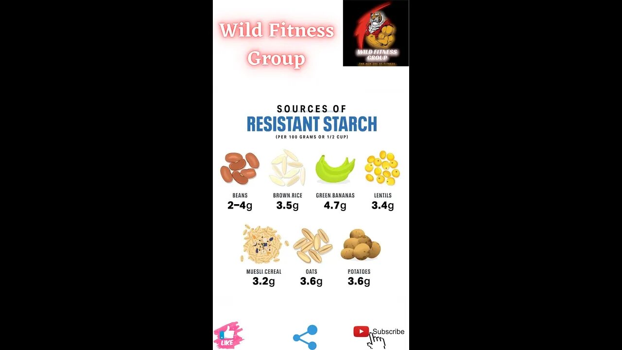 🔥Sources of resistant starch🔥#fitness🔥#wildfitnessgroup🔥#shorts🔥