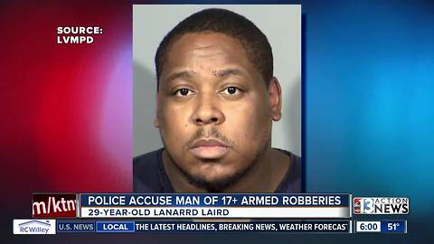 Police arrest man after yearlong robbery spree