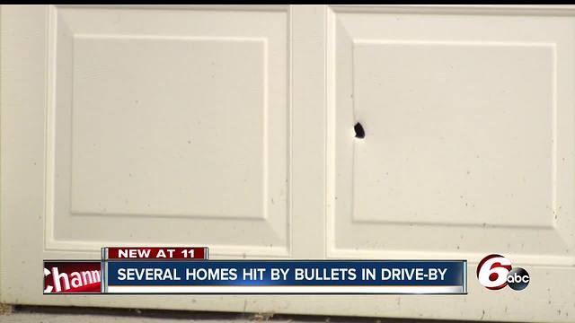 Several homes hit by bullets in drive-by shooting