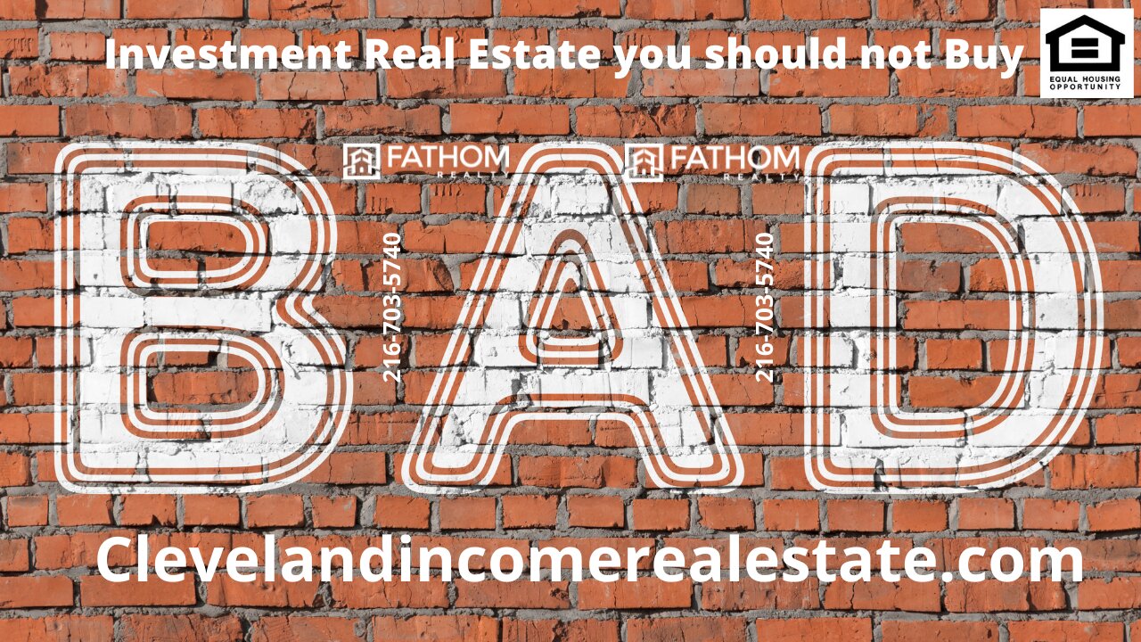 Bad Investment in Real Estate you shouldn't Buy