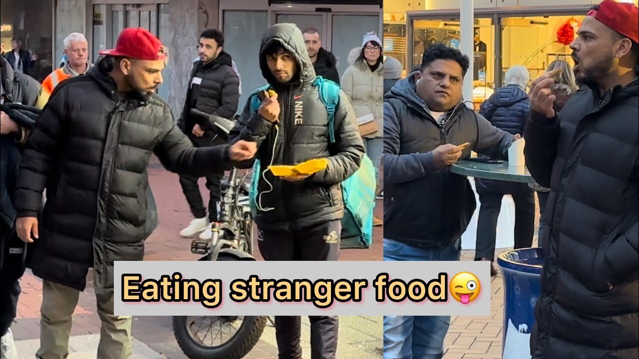 Eating stranger food by joker pranks2024//Jokerpranks