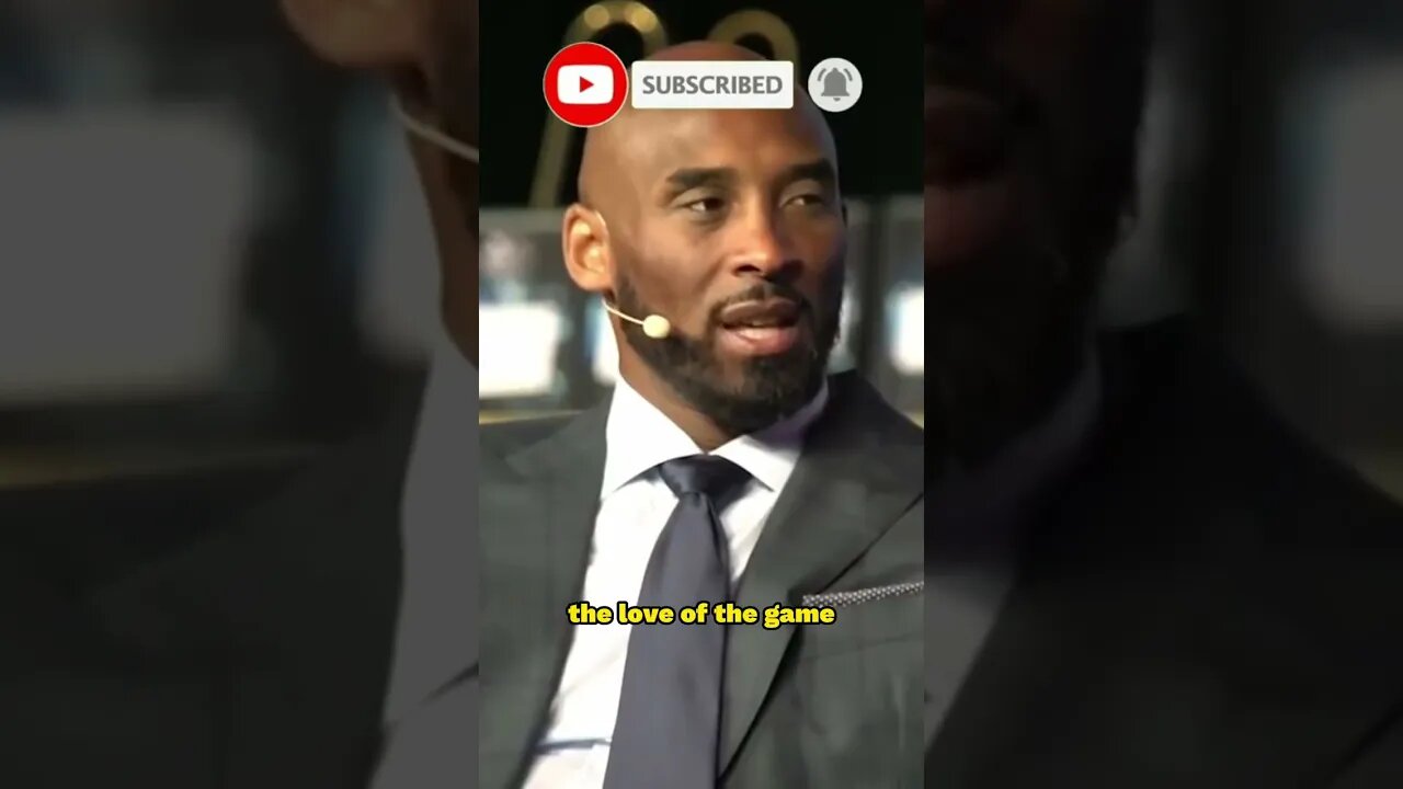 Kobe Bryant Tell about his Dream to become the Best