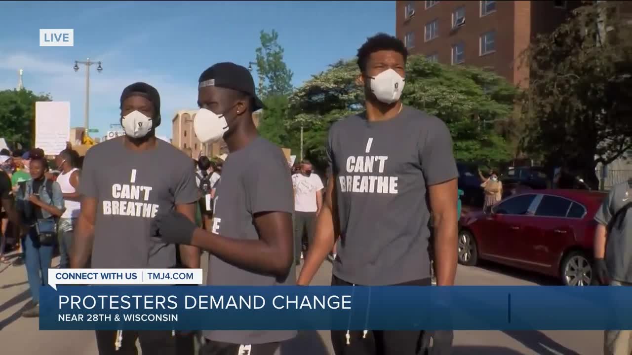 Milwaukee Bucks Players Join Protest