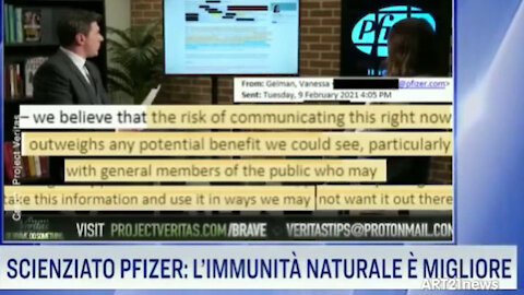 Scienziato Pfizer: L'immunità naturale è migliore!