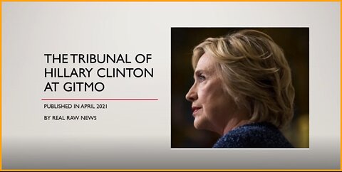 The TRIBUNAL of Hillary Clinton at GITMO - (Must See ) .......