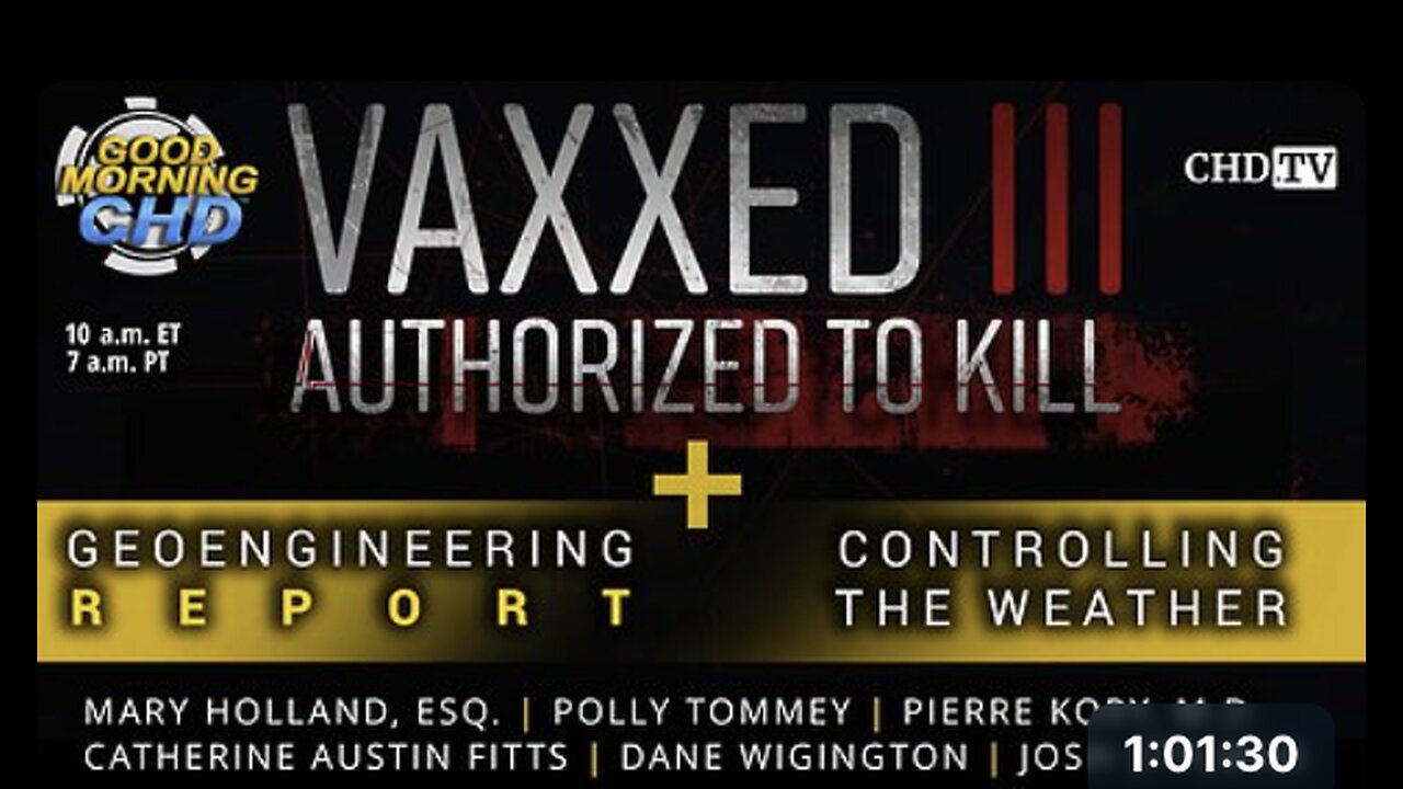 Vaxxed 3 QnA + Controlling The Weather