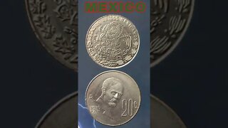 Mexico 20 Centavos 1979.#shorts #coinnotesz #viral