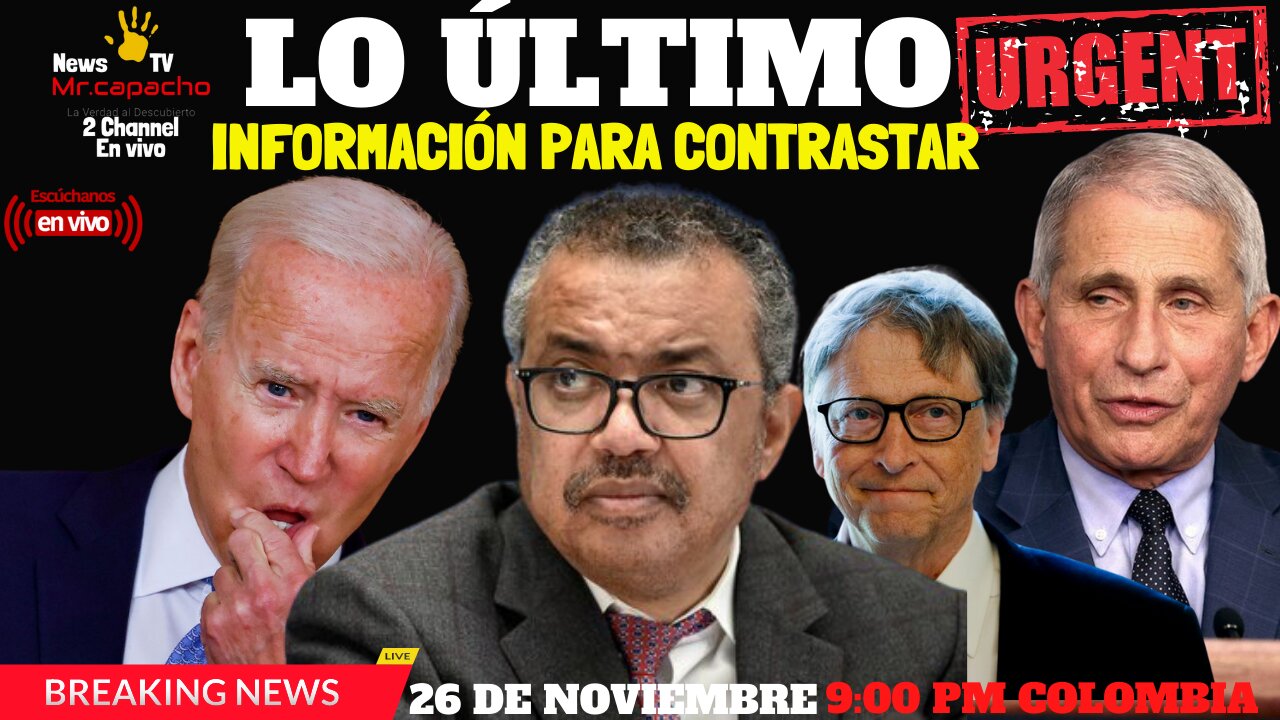 EN VIVO: ANÁLISIS NOTICIAS 26 DE NOVIEMBRE 2021, EMISIÓN 9:00 PM COLOMBIA.