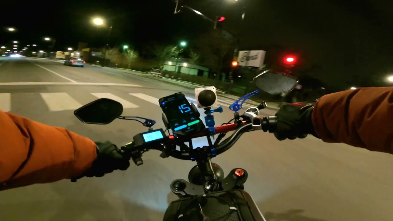 ARIEL RIDER X-CLASS 52V : WINTER SPEED TEST GONE WRONG : COLD CHICAGO NIGHT RIDE : 4K POV : SEE DESC