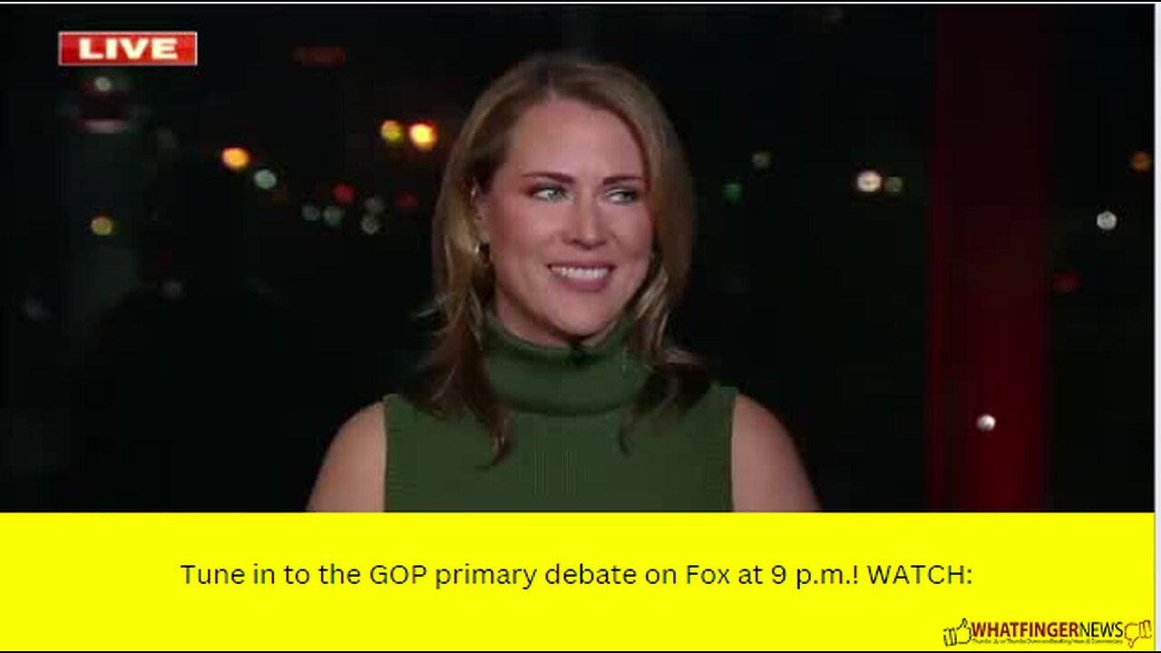 Tune in to the GOP primary debate on Fox at 9 p.m.! WATCH: