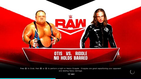 WWE Monday Night Raw Matt Riddle vs Otis in a Trick or Street Fight