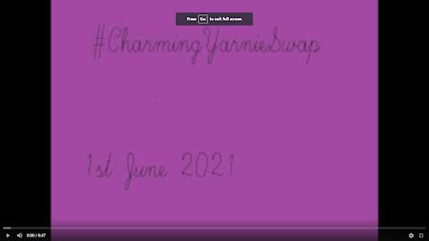 #CharmingYarnieSwap June 2021