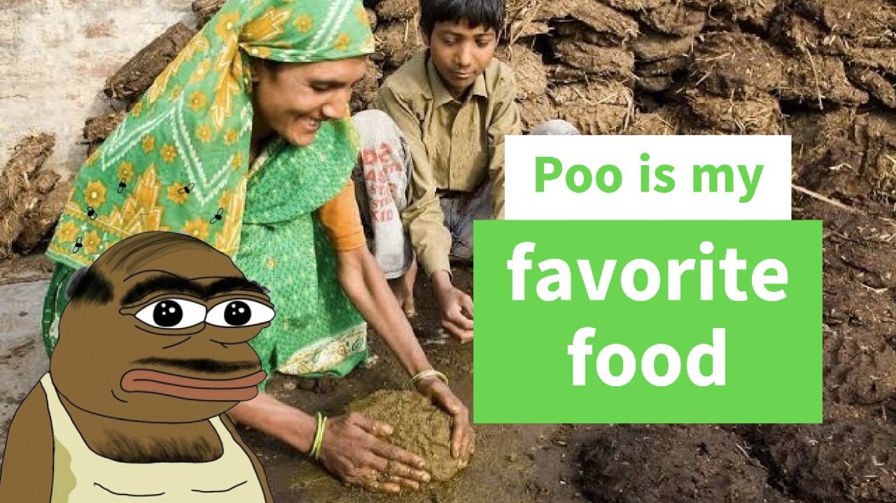 Do Indians eat cow dung?