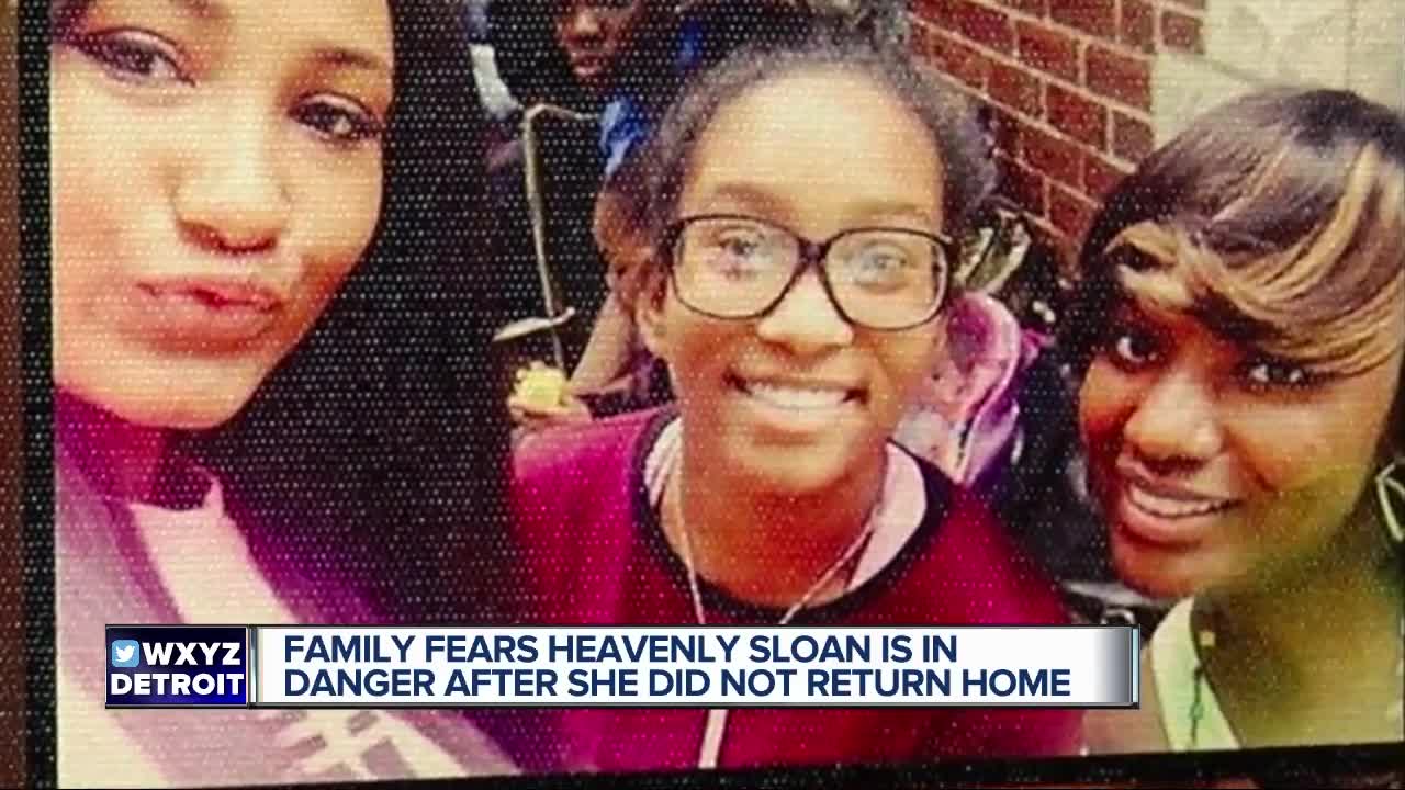 Family fears Heavenly Sloan is in danger after she did not return home