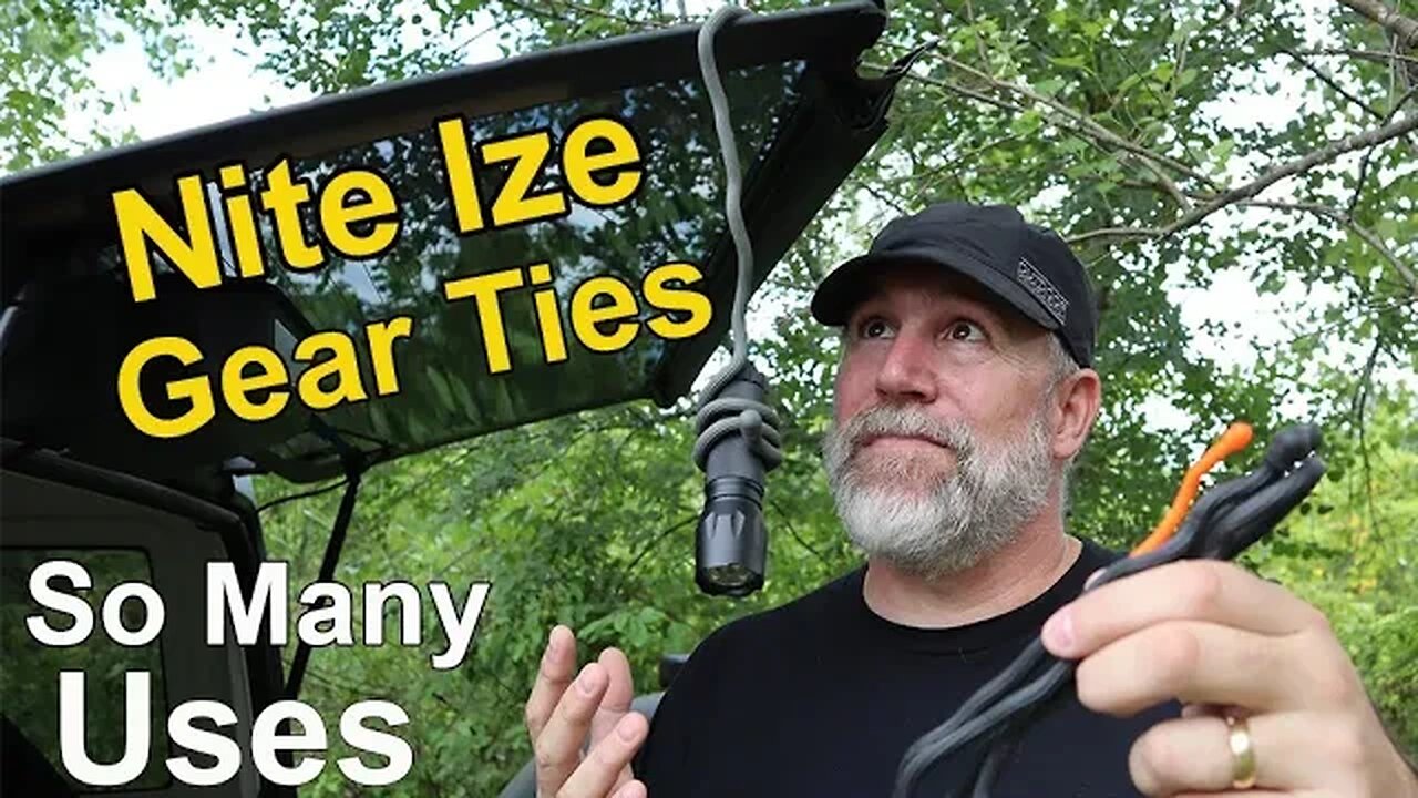 Nite Ize Gear Ties - REUSABLE Rubber Twist Tie