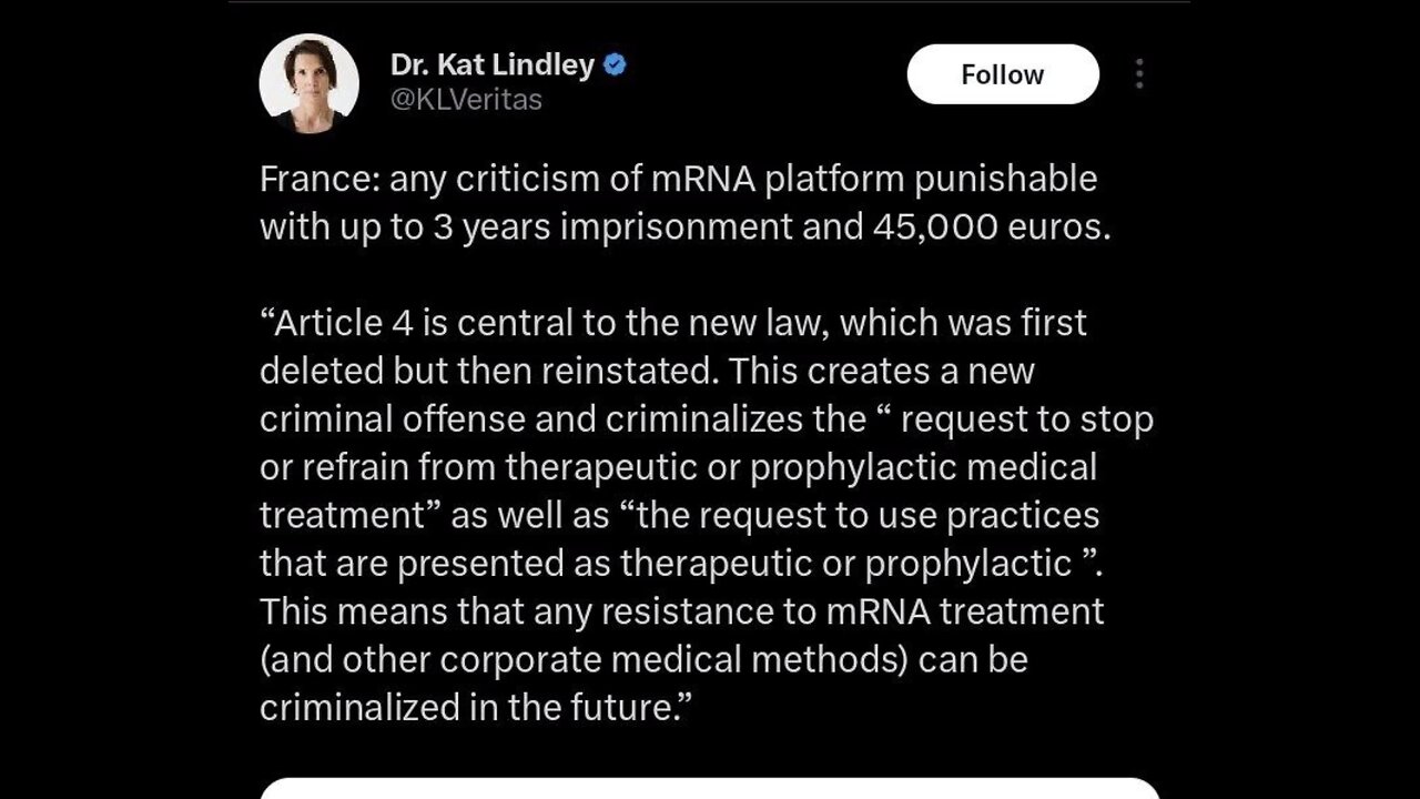 Breaking news - France is now officially approved to punish anti-vaxxers