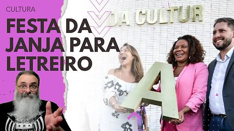 PATÉTICO: JANJA e ARTISTAS fazem FESTA para INAUGURAÇÃO do LETREIRO do MINISTÉRIO da CULTURA