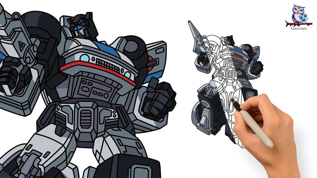 How to Draw Jazz G1 Transformers - Step by Step