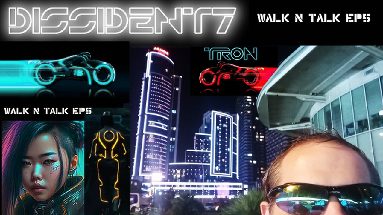 Dissident7 Walk 'n' Talk Ep5 - Neon Light's In Batumi - Looks Like TRON Legacy Movie!