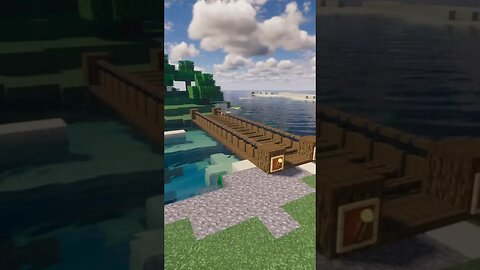 Realistic Bridge In Minecraft! #shorts