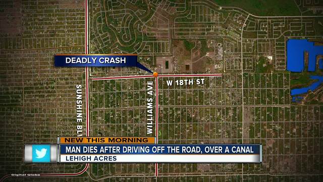 Man dies after driving over Lehigh Acres canal