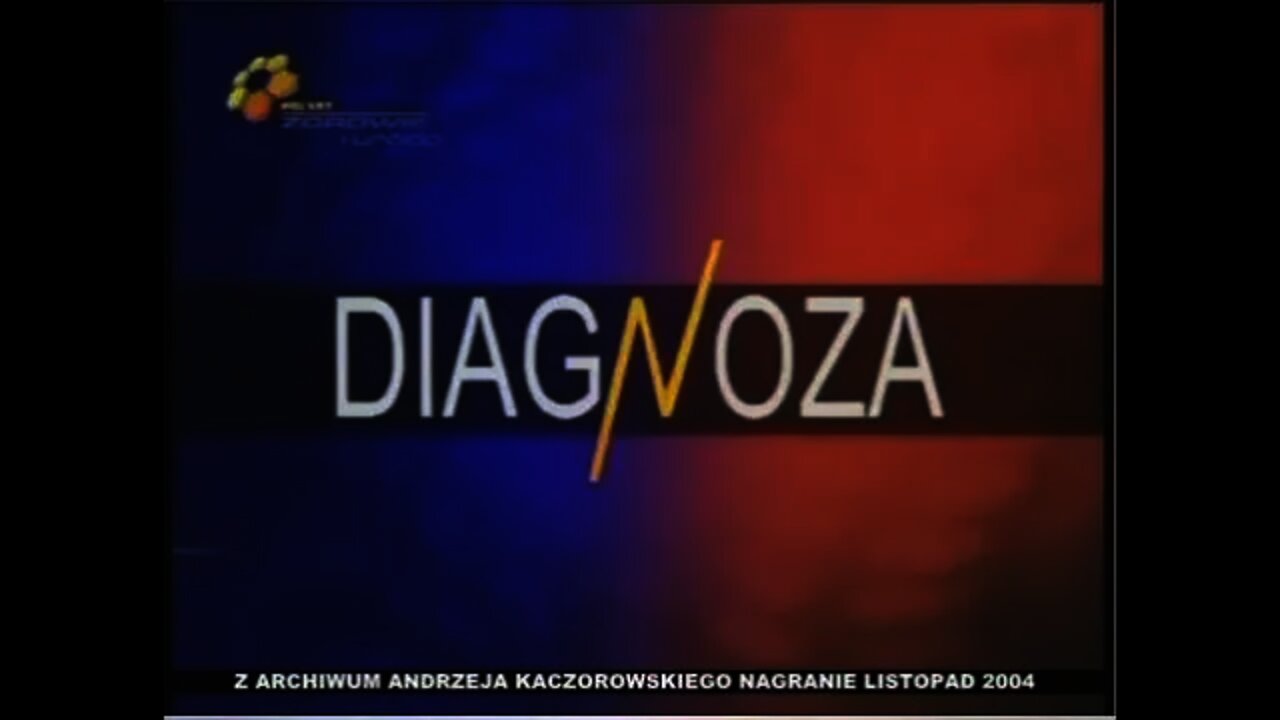 HIPNOZA ESTRADOWA NIE JEST TERAPIĄ A TERAPIA NIEJEST ESTRADĄ DIAGNOZA METOD HIPNOZY/2004 © TV- IMAGO