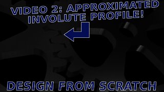 Model Involute Gears Method 2: Approximated Involute Profile |JOKO ENGINEERING|