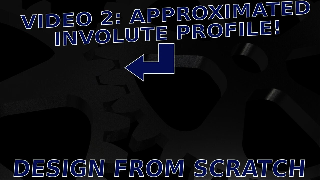 Model Involute Gears Method 2: Approximated Involute Profile |JOKO ENGINEERING|