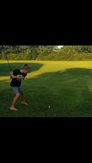 Who Hits the Furthest Wins!