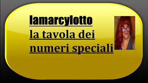 L'UTLTIMA. LA TAVOLA DEI NUMERI SPECIALI