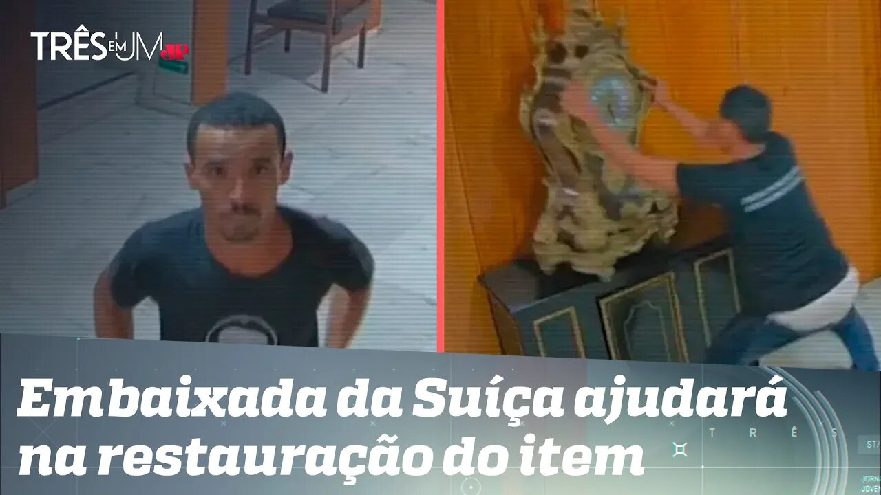 PF cumpre mandado de busca e apreensão na casa de homem que destruiu relógio de Dom João VI