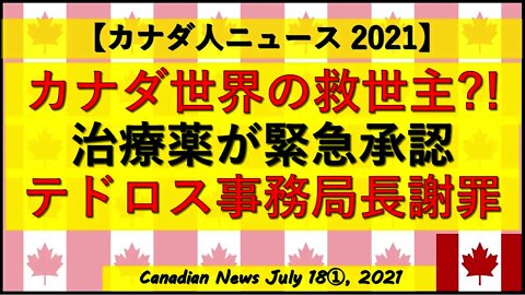 カナダが世界の救世主なるか?!治療薬緊急承認 WHO事務局長が謝罪