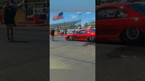 BOSS Mustang rolls in and roasts the tires! (redo)