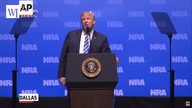 Trump Fires Up NRA Crowd, 'Our Liberty Is A Gift From Our Creator'