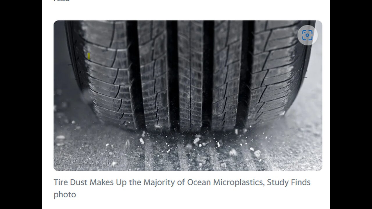 TIRE DUST MICROPLASTICS GETS DIRECTLY INTO YOUR BLOOD & IS #1 MICROPLASTIC IN OCEANS