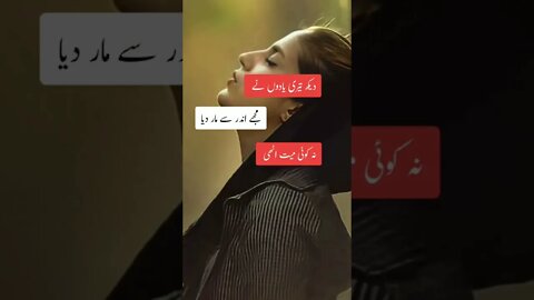 urdu sad poetry#shorts #status