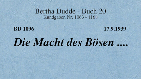 BD 1096 - DIE MACHT DES BÖSEN ....