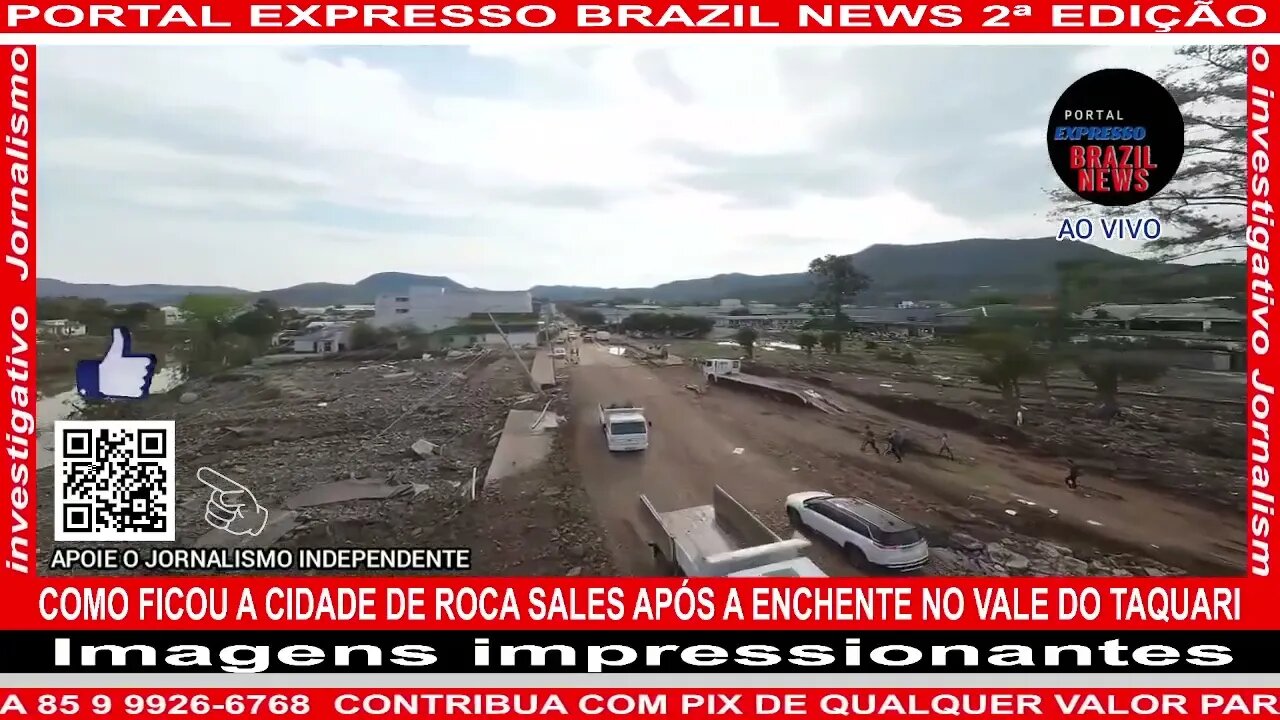 COMO FICOU A CIDADE DE ROCA SALES APÓS A ENCHENTE NO VALE DO TAQUARI