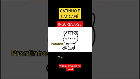 COMO DESENHAR GATO E CAT CAFÉ #shorts #catcafe #gatos