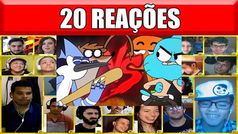 MULT REACT Mordecai e Rigby VS. Gumball e Darwin Duelo de Titãs Part. GN e Scoppey