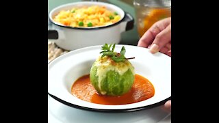 Stuffed Zucchini with Tuna a la Mexicana