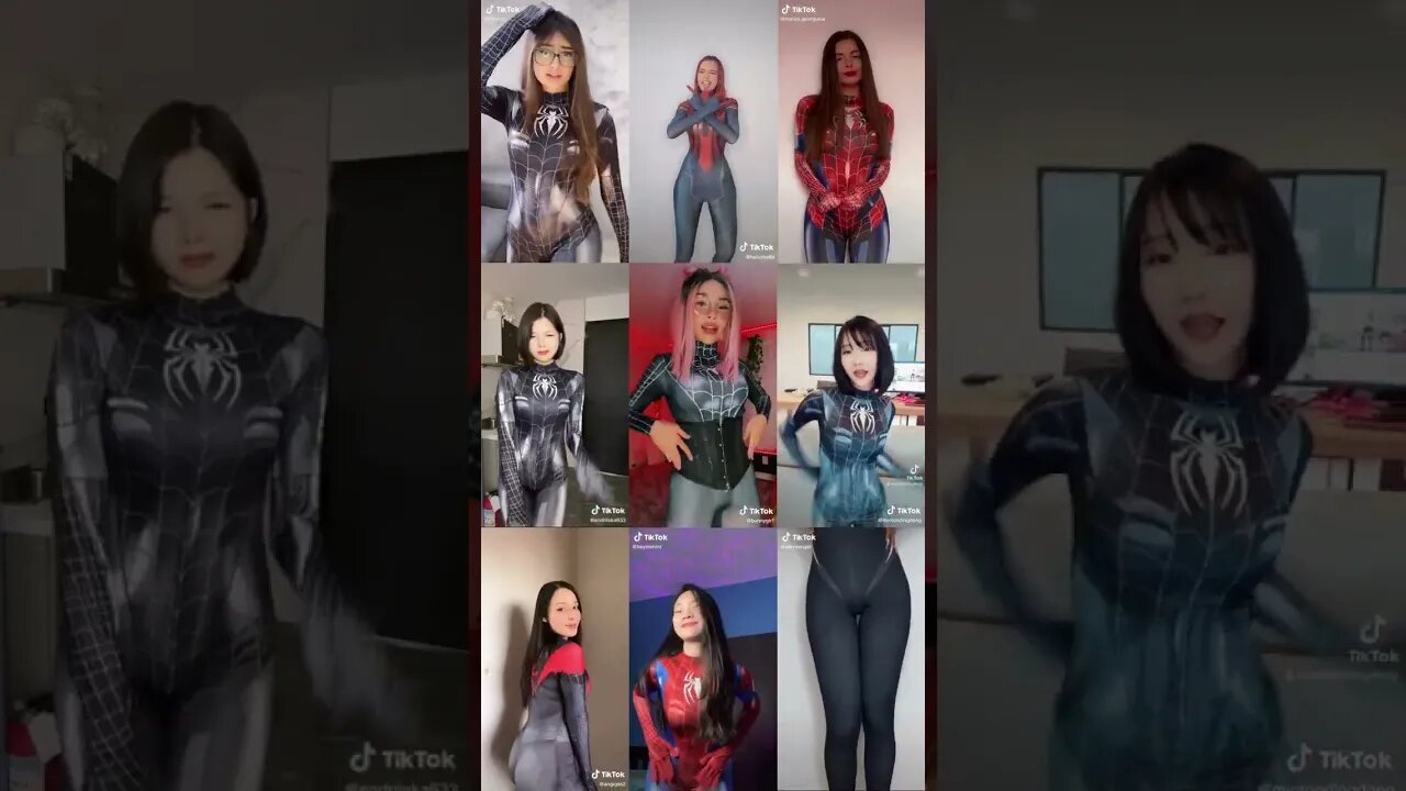 Best 9 Spiderman Spiderwoman Spidergirl Tiktok Cosplay Challenge (Marvel Comics) 🕷💖 #1