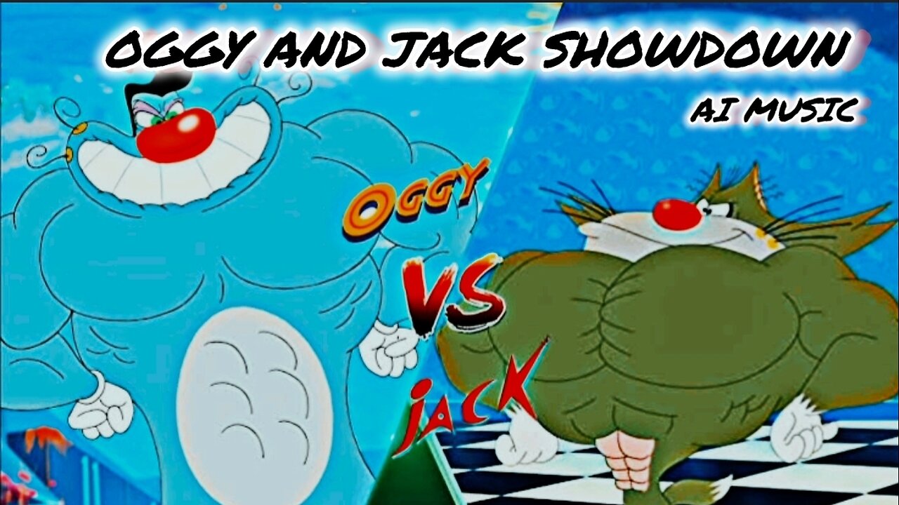 OGGY AND JACK SHOWDOWN - LYRICAL | OGGY AND THE COCKROCHES | AI MUSIC | RAP BATTLE