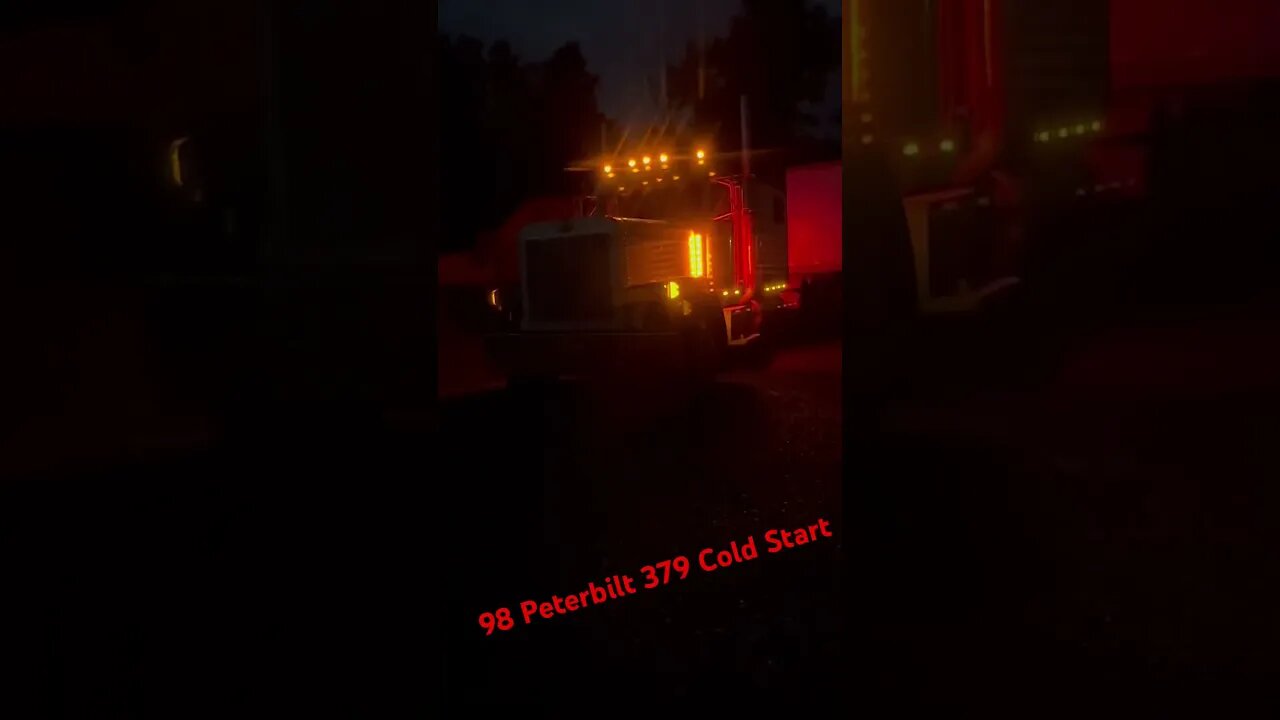 98 Peterbilt 379 Cold Start #coldstart #peterbilt #straightpipes