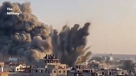 Horrifying Moments! Israeli F-35I Adir Fighters Drop Bomb on Infrastructure in Conflict Zone