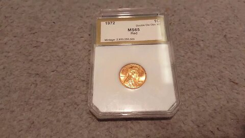 MS65 1972 Double Die Obverse Cent For Your Thoughts...