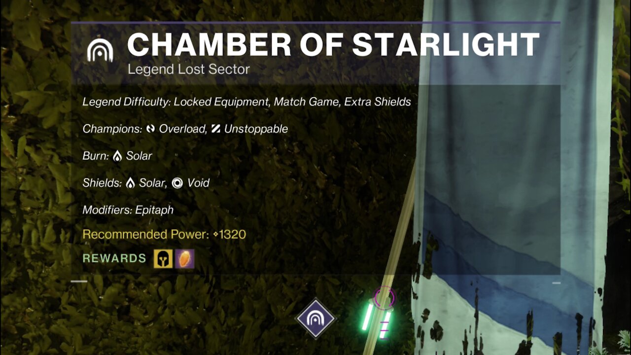 Destiny 2, Legend Lost Sector, Chamber of Starlight on the Dreaming City 10-19-21