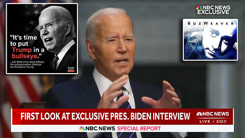 Joe Biden Confronted On NBC Over Bullseye On Trump Biden "I didn't say crosshair"