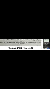 Thủ thuật CASIO: Gọi giao điểm của đồ thị hàm số y=x^3−3x^2+3 và đường thẳng y=x là A(xa,ya),